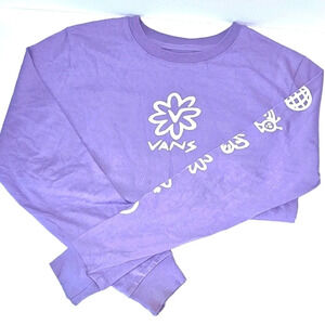 Vans long sleeve cropped tee shirt
